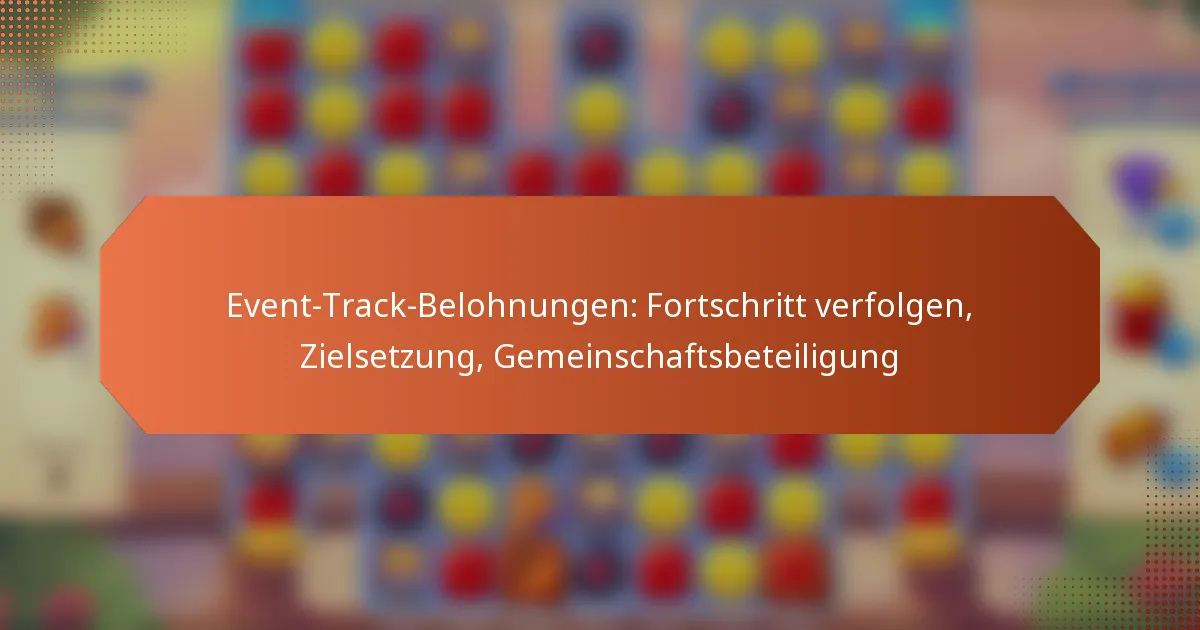 Event-Track-Belohnungen: Fortschritt verfolgen, Zielsetzung, Gemeinschaftsbeteiligung