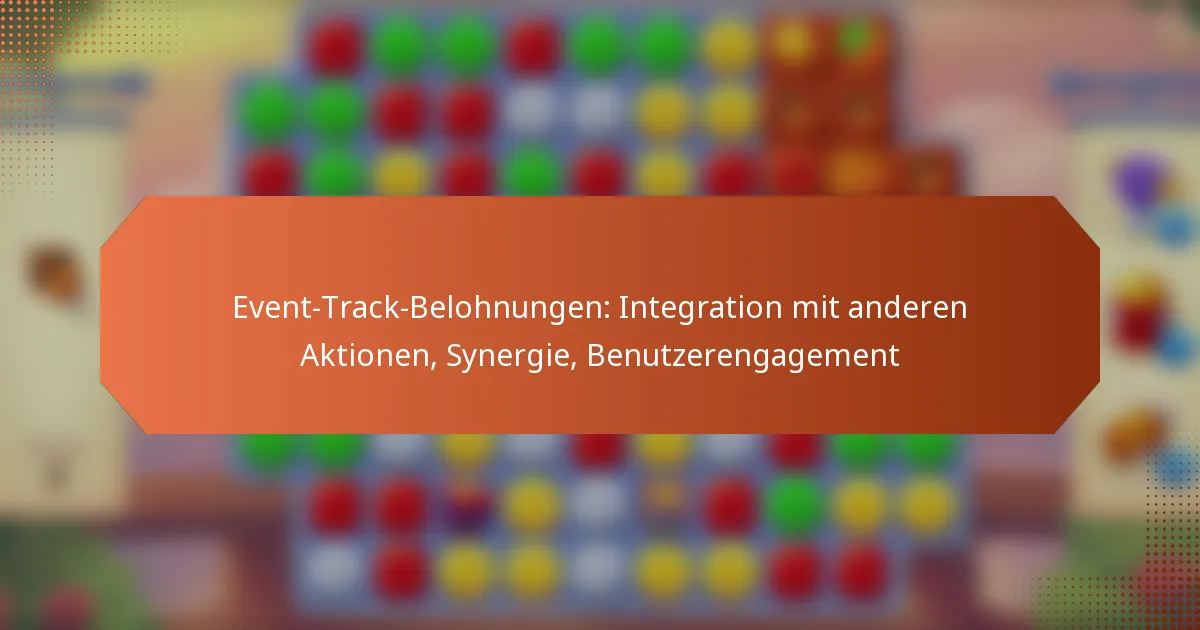 Event-Track-Belohnungen: Integration mit anderen Aktionen, Synergie, Benutzerengagement