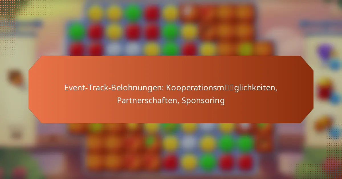 Event-Track-Belohnungen: Kooperationsmöglichkeiten, Partnerschaften, Sponsoring