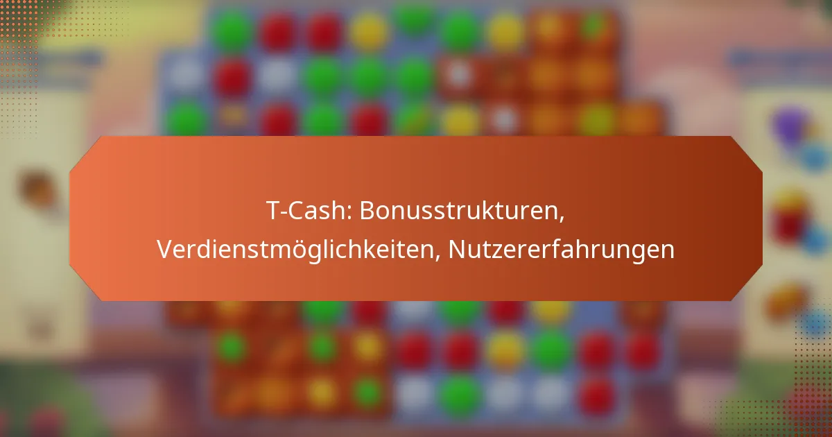 T-Cash: Bonusstrukturen, Verdienstmöglichkeiten, Nutzererfahrungen