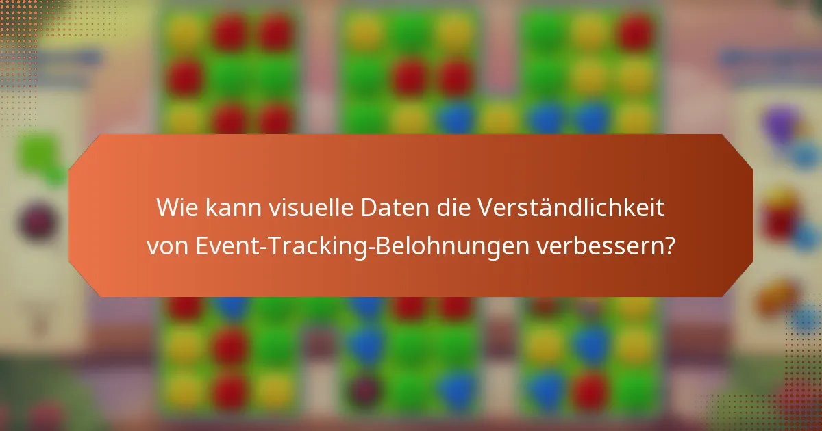 Wie kann visuelle Daten die Verständlichkeit von Event-Tracking-Belohnungen verbessern?