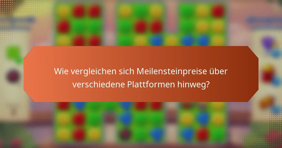 Wie vergleichen sich Meilensteinpreise über verschiedene Plattformen hinweg?